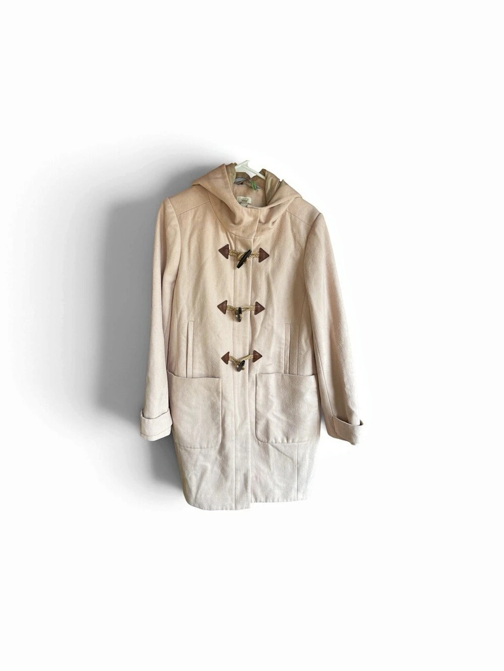Toggle Front Cream Coat Like New